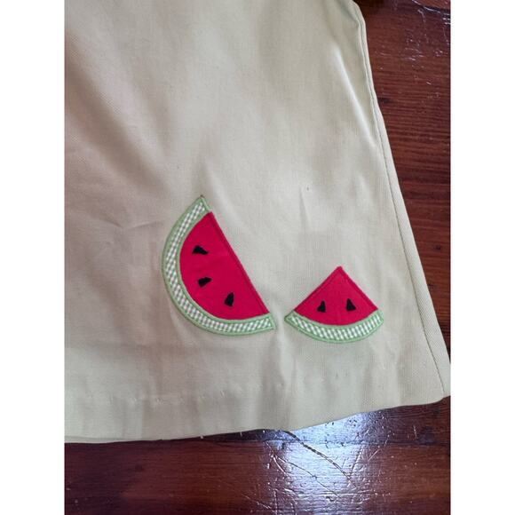 Betti Terrell Baby Girl Watermelon Applique Dress Size 12 Months Green - Picture 4 of 7